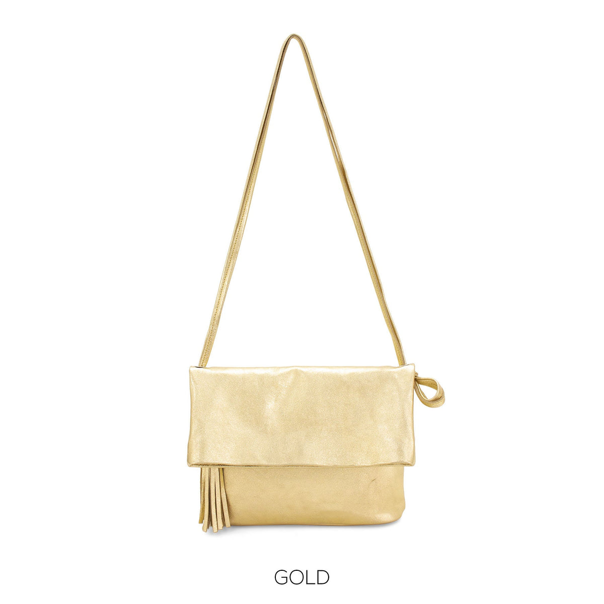 Genuine Leather Italian Elegant Foldover Bag Crossbody Ladies Shoulder Bag Spring/Summer Messenger bag Parties Evening Bag Made in Italy