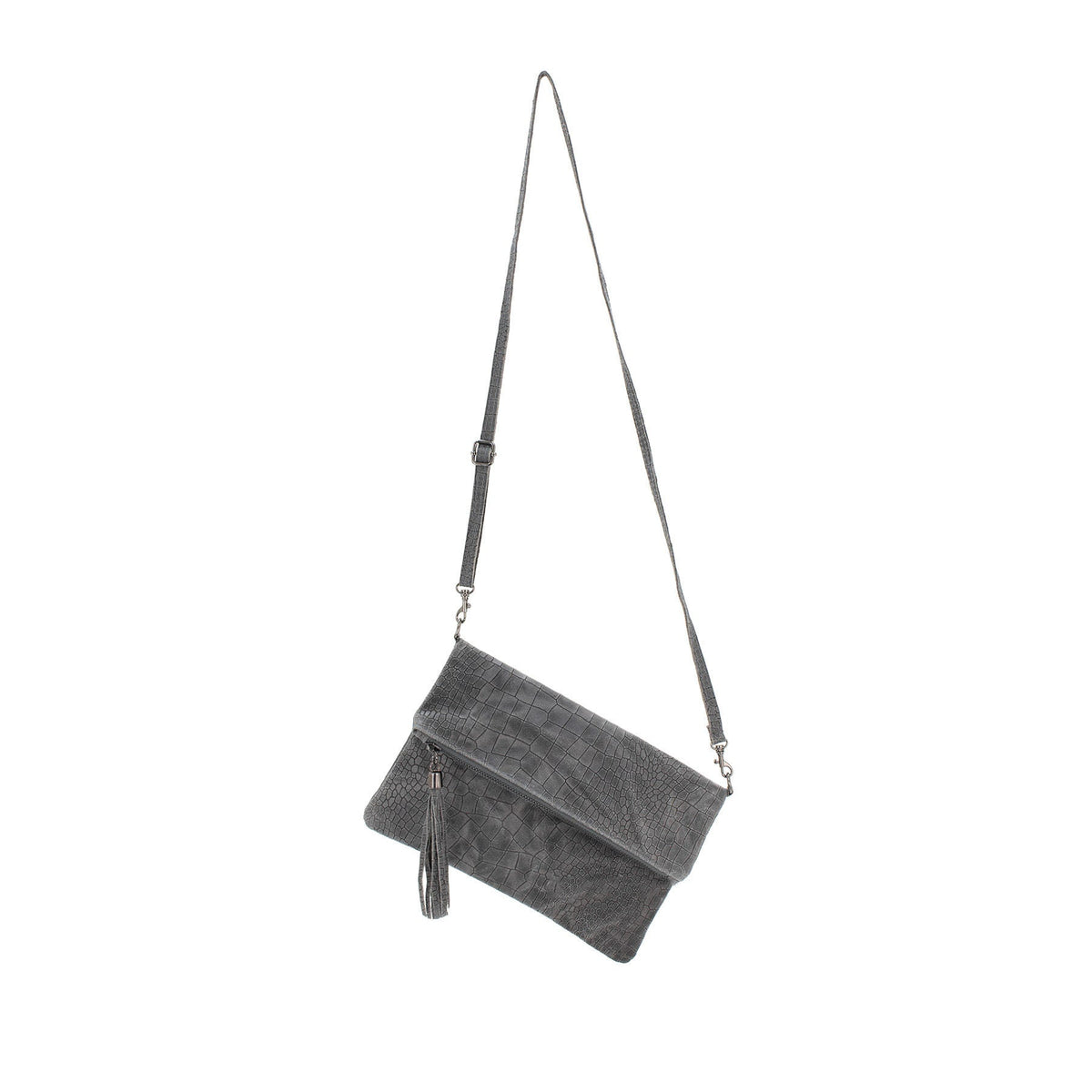 Genuine Suede Leather Italian Clutch Bag Croc Effect Crossbody Bag Autum/Winter Wedding Parties Bridesmaids Gift Evening Bag Made in Italy