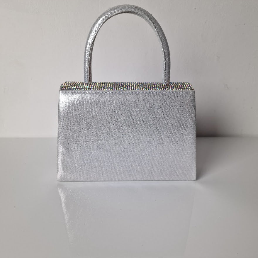 Sparkly Black Diamante Mini Grab Bag