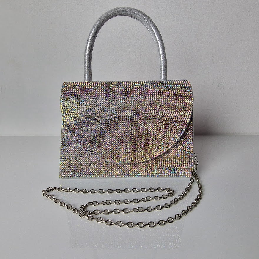 Sparkly Black Diamante Mini Grab Bag