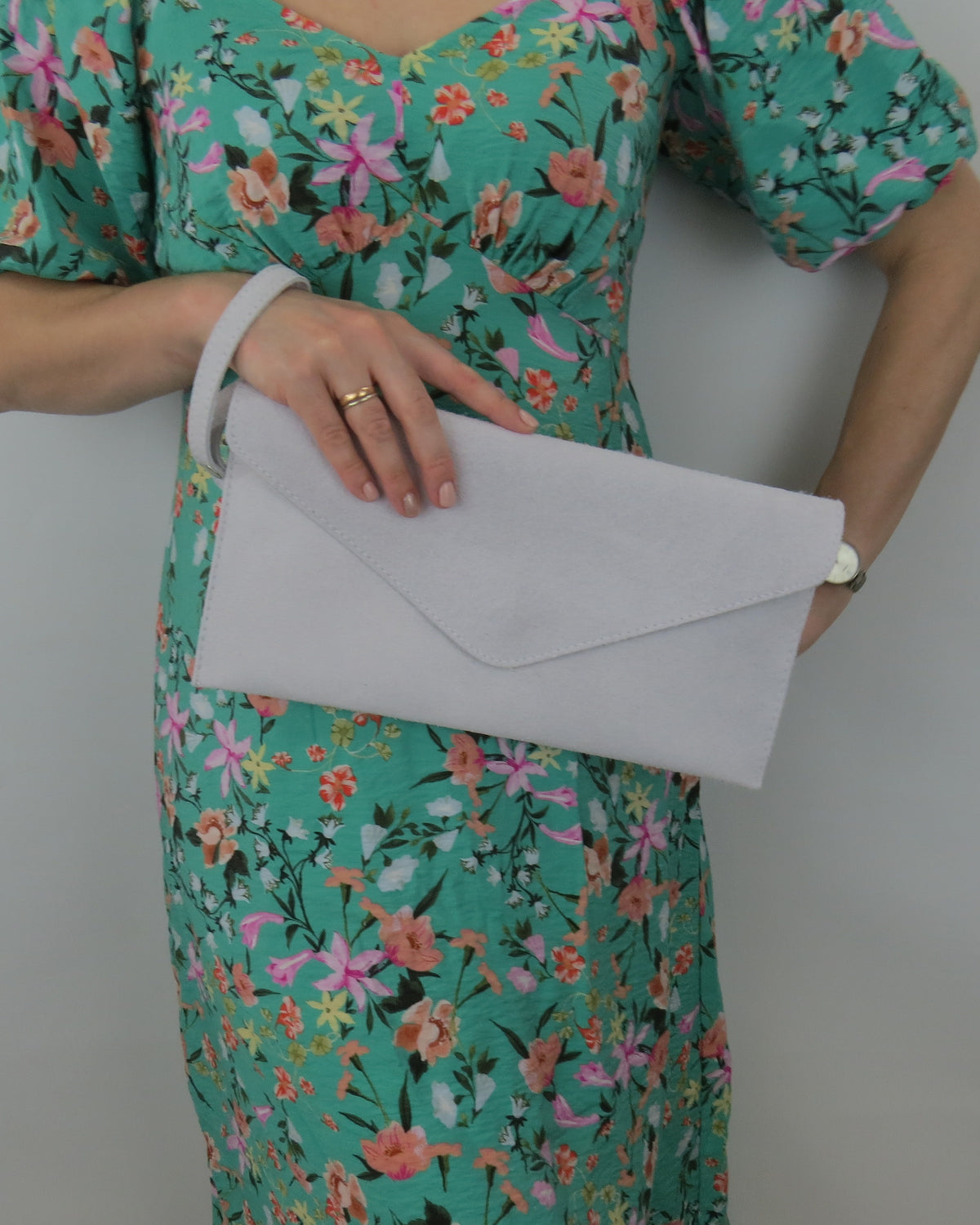 Metallic Midnight Blue Navy Envelope Clutch Bag