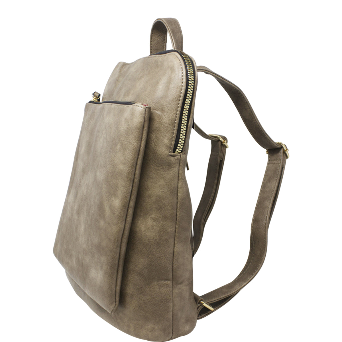 Vegan Faux Leather Simple Minimalistic Back Pack