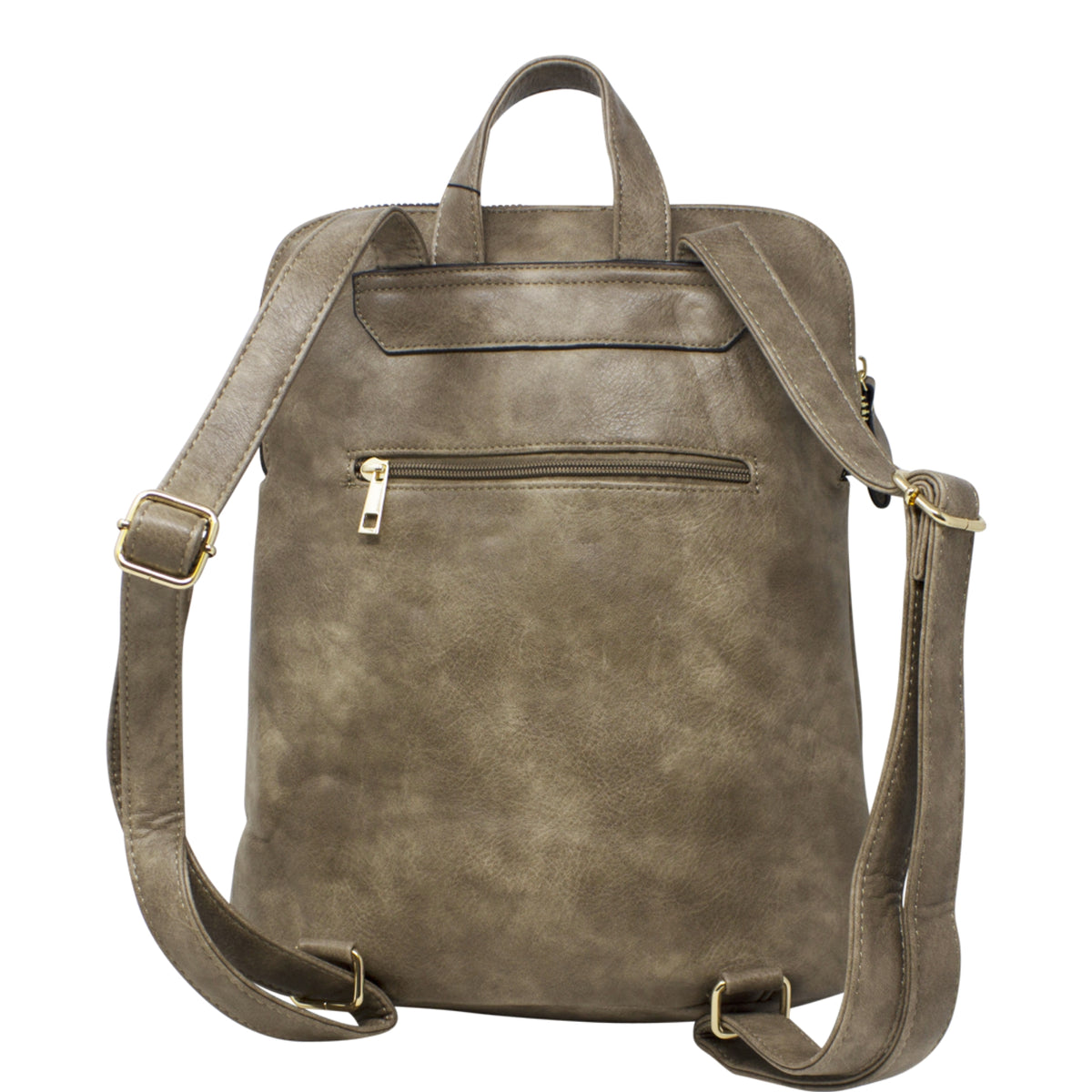 Vegan Faux Leather Simple Minimalistic Back Pack
