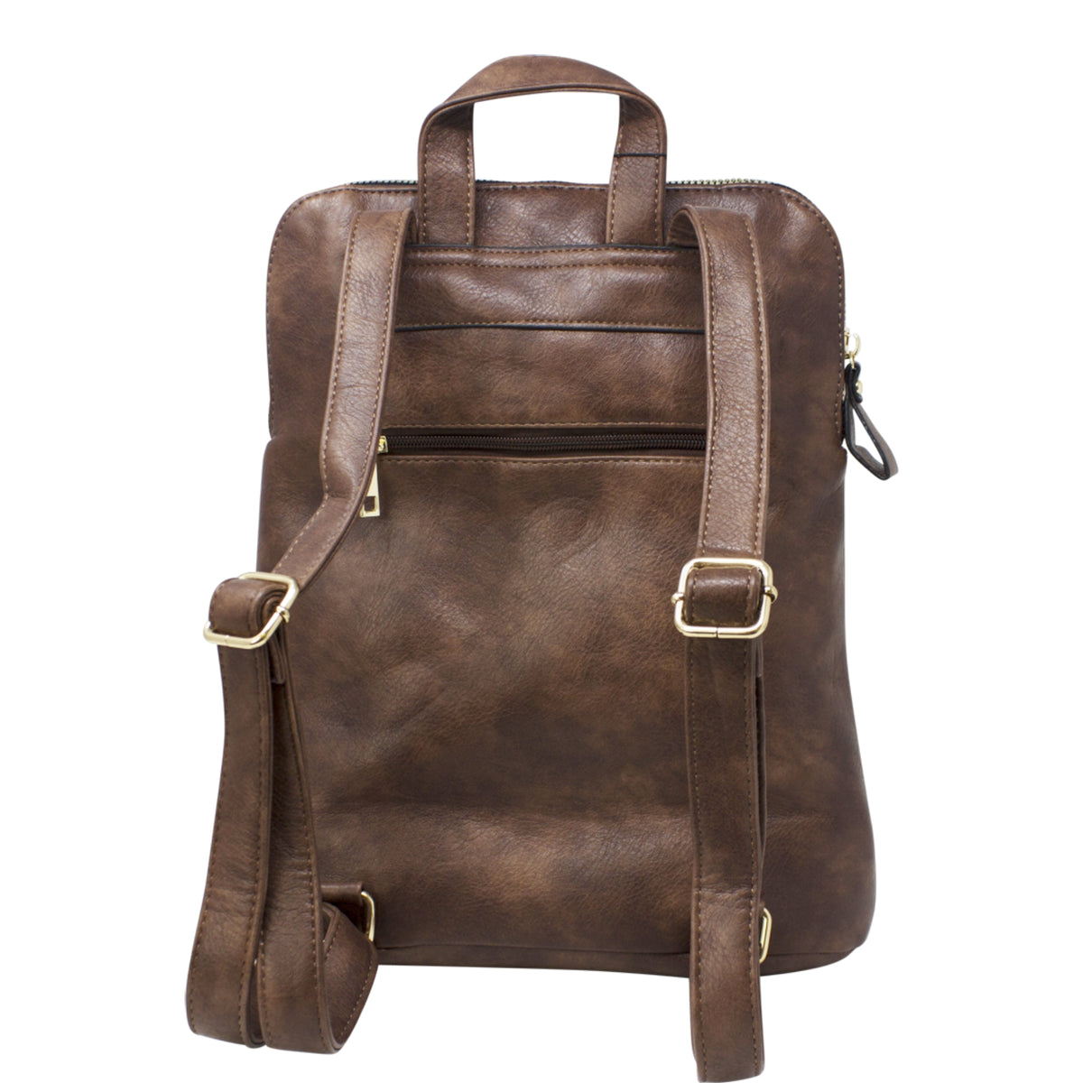 Vegan Faux Leather Simple Minimalistic Back Pack