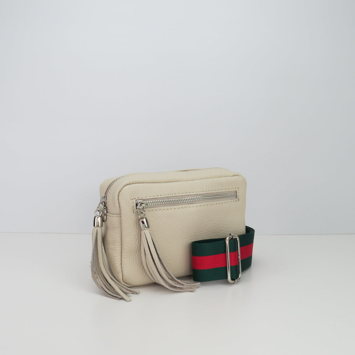 Italian Leather Cross Body Camera Bag