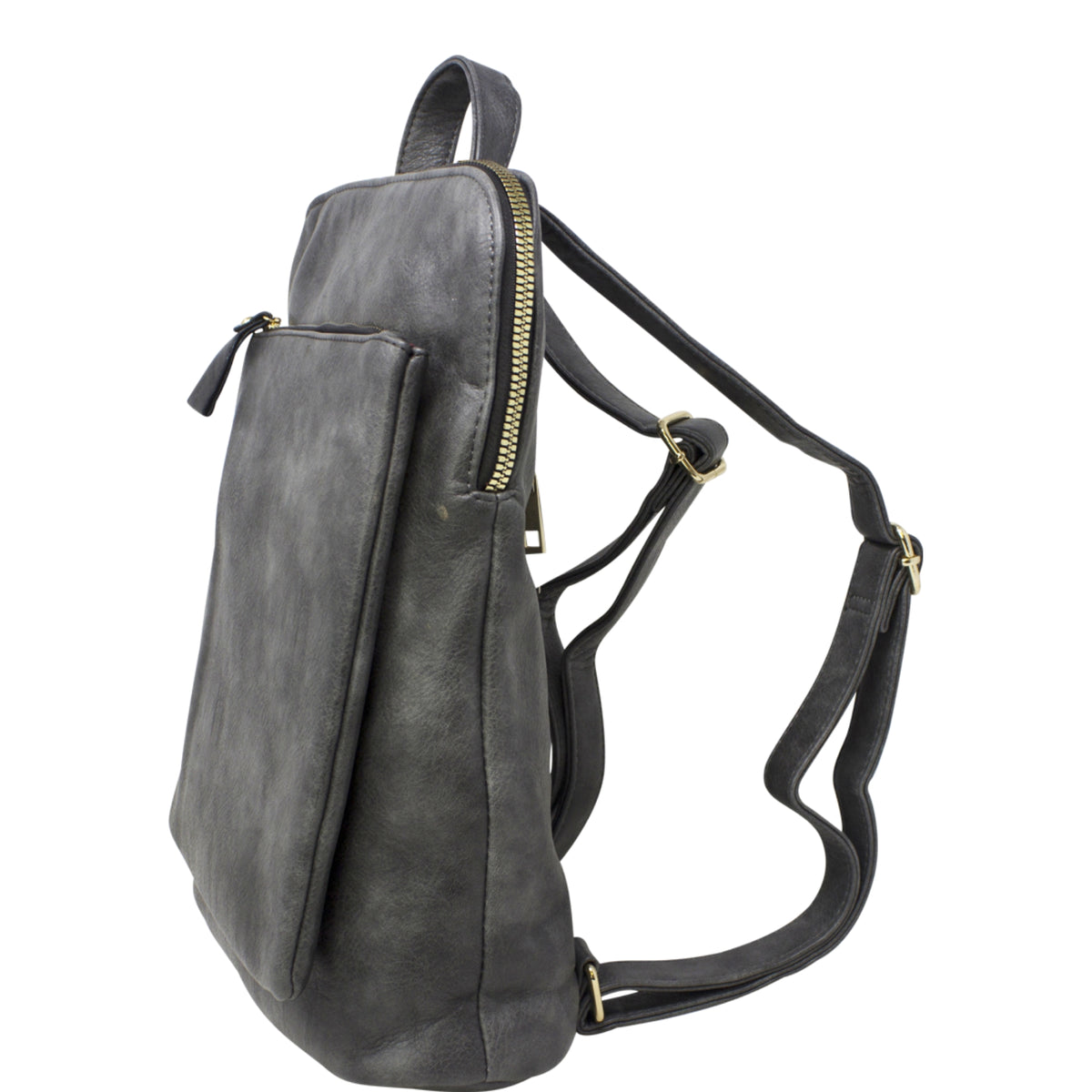 Vegan Faux Leather Simple Minimalistic Back Pack
