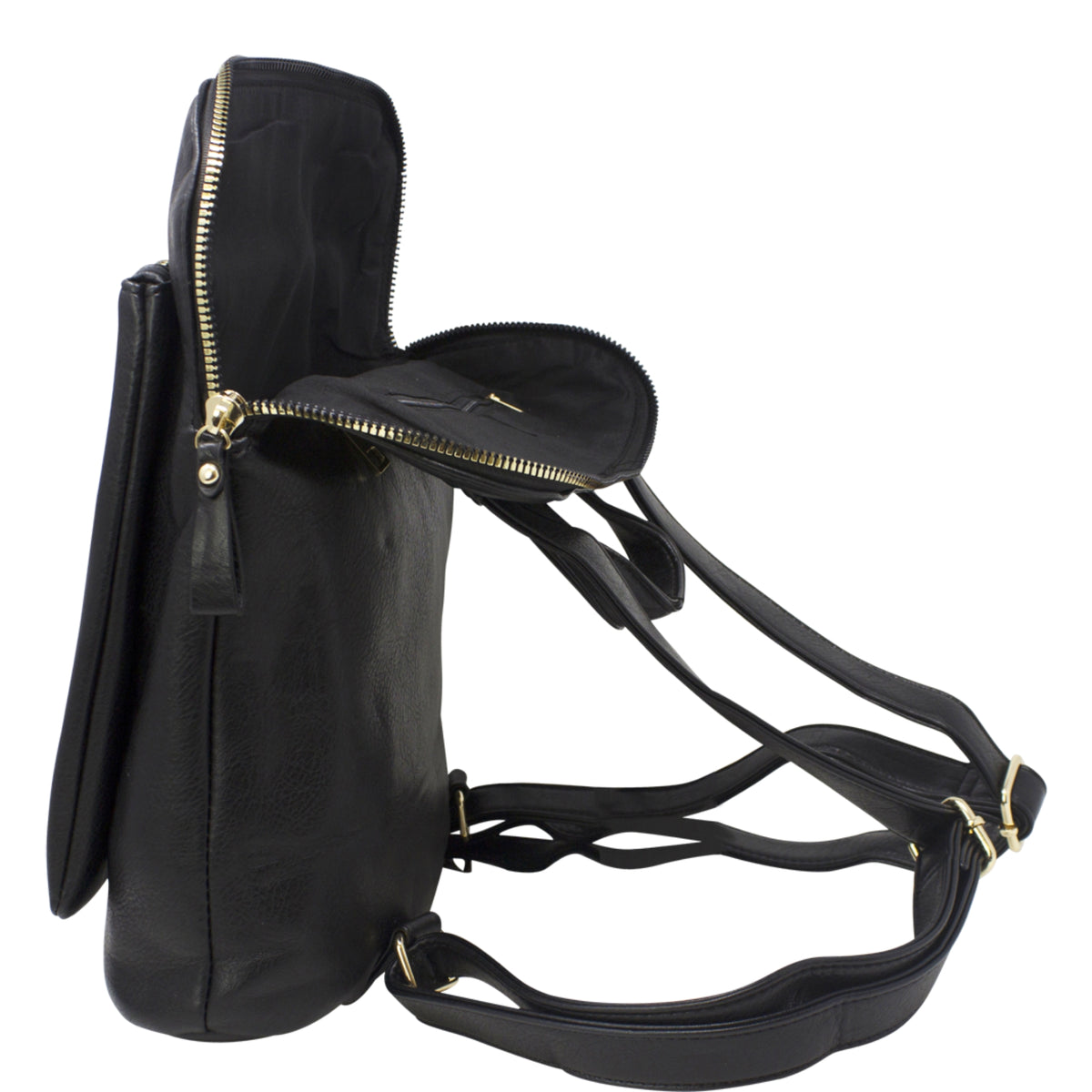 Vegan Faux Leather Simple Minimalistic Back Pack