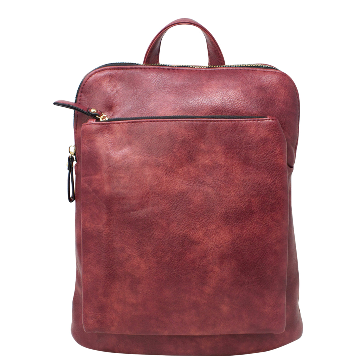 Vegan Faux Leather Simple Minimalistic Back Pack