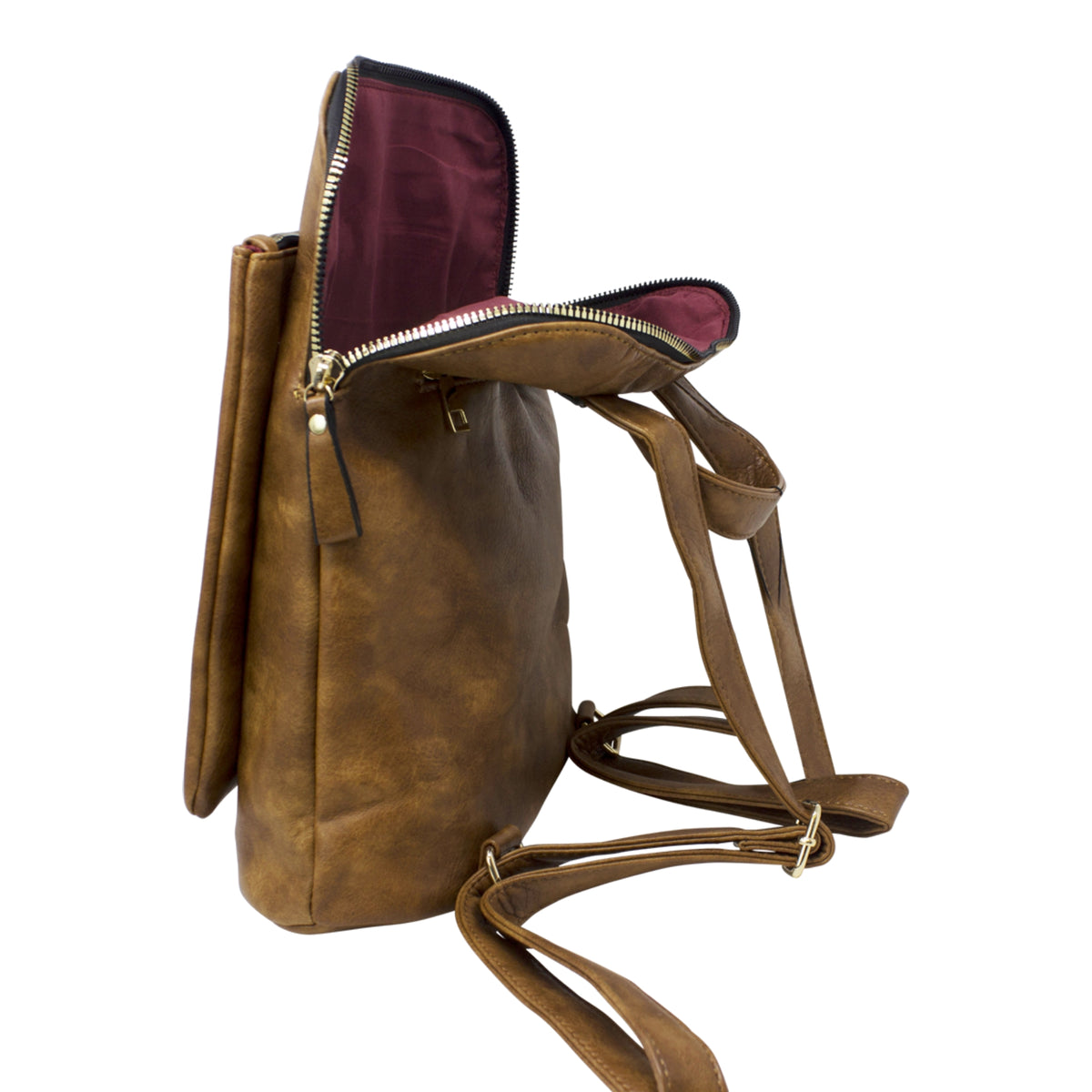 Vegan Faux Leather Simple Minimalistic Back Pack