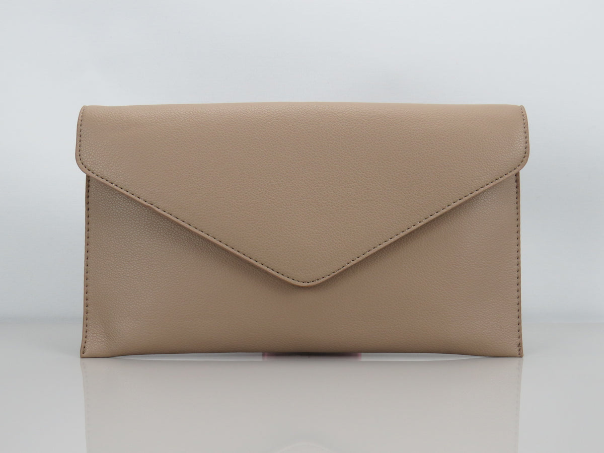 JustBagzz Original Vegan Friendly Leather Red Evening Clutch Bag