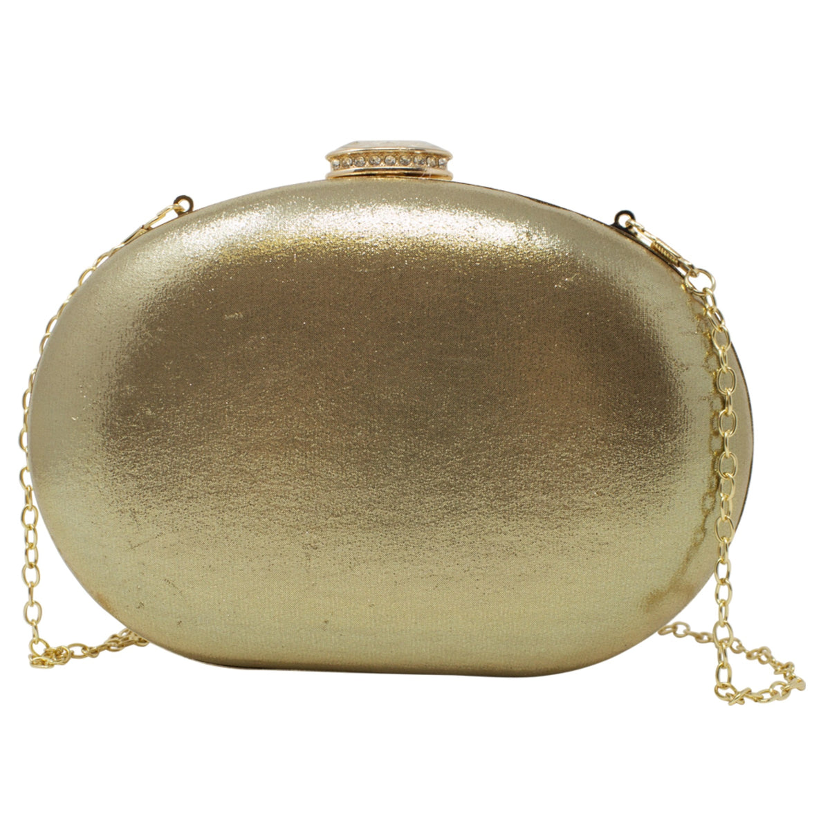 Sparkly Gold Diamante Encrusted Clutch Bag