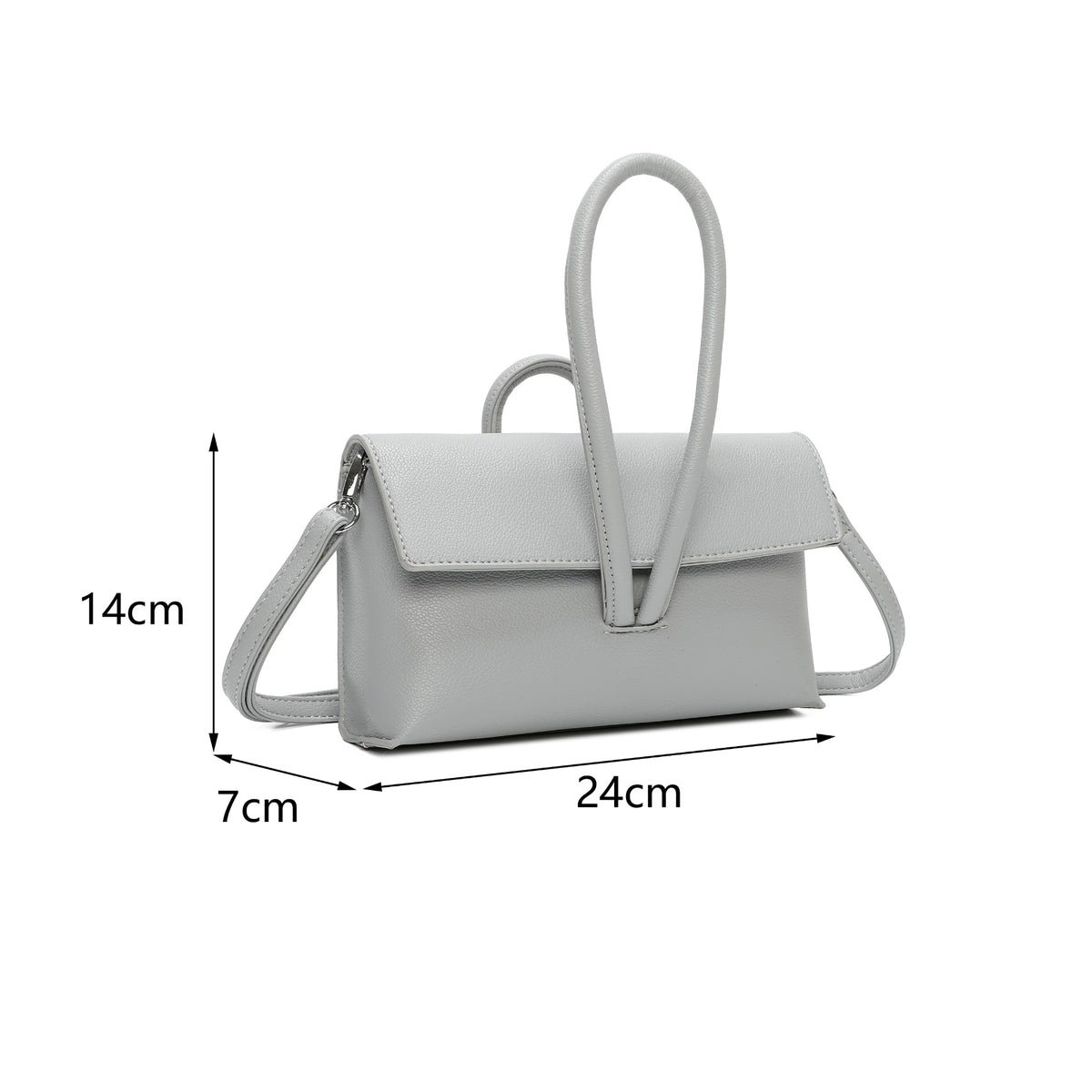 Stylish Crossbody Handbag Eco Friendly Vegan Faux Leather
