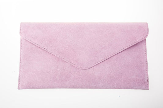 Pink Envelope Clutch Bag front