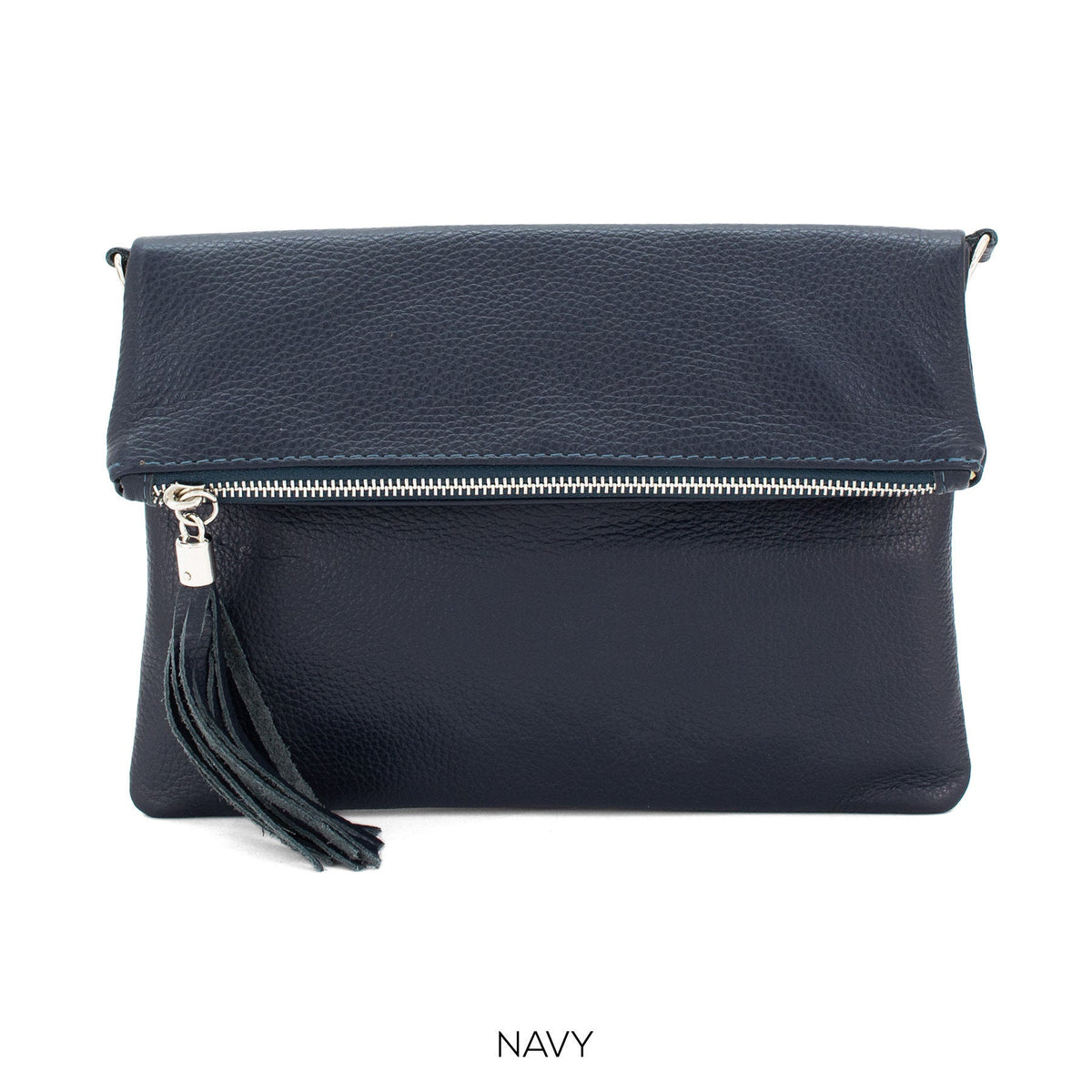 Real Genuine Plain Leather Italian Elegant Clutch Bag Crossbody Ladies Shoulder Bag Spring/Summer Wedding Parties Evening Bag Made in Italy