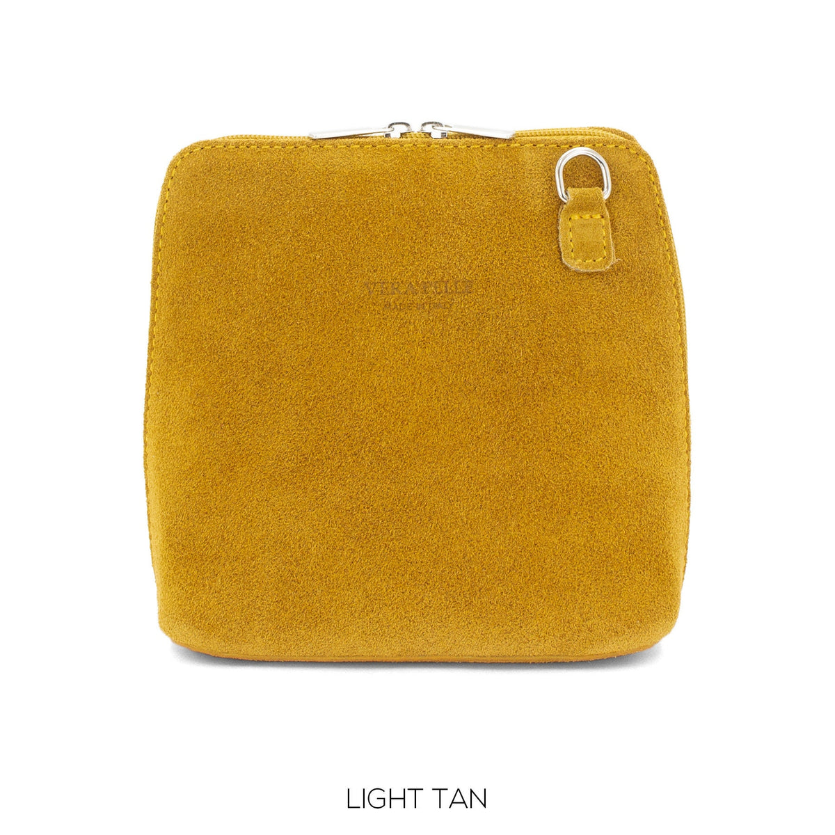 Genuine Suede Leather Crossbody Bag VERA PELLE Real Italian Suede Leather Small Crossbody Shoulder Bag Suede Bag Cute Crossbody
