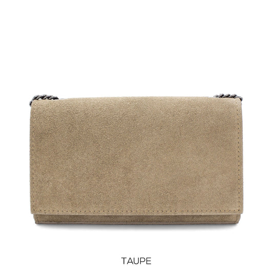 Genuine Suede Leather Small Crossbody Bag
