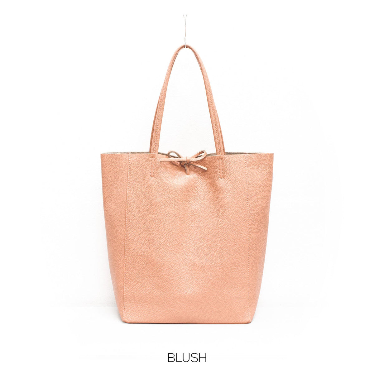 Blush Genuine Leather Shopper Bag Large Leather Tote Bag