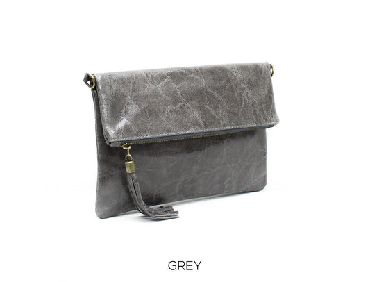 Genuine Leather Clutch Bag Shimmery Marble Effect Crossbody Bag Spring/Summer Wedding Parties Bridesmaids Gift  Evening Bag Made in Italy