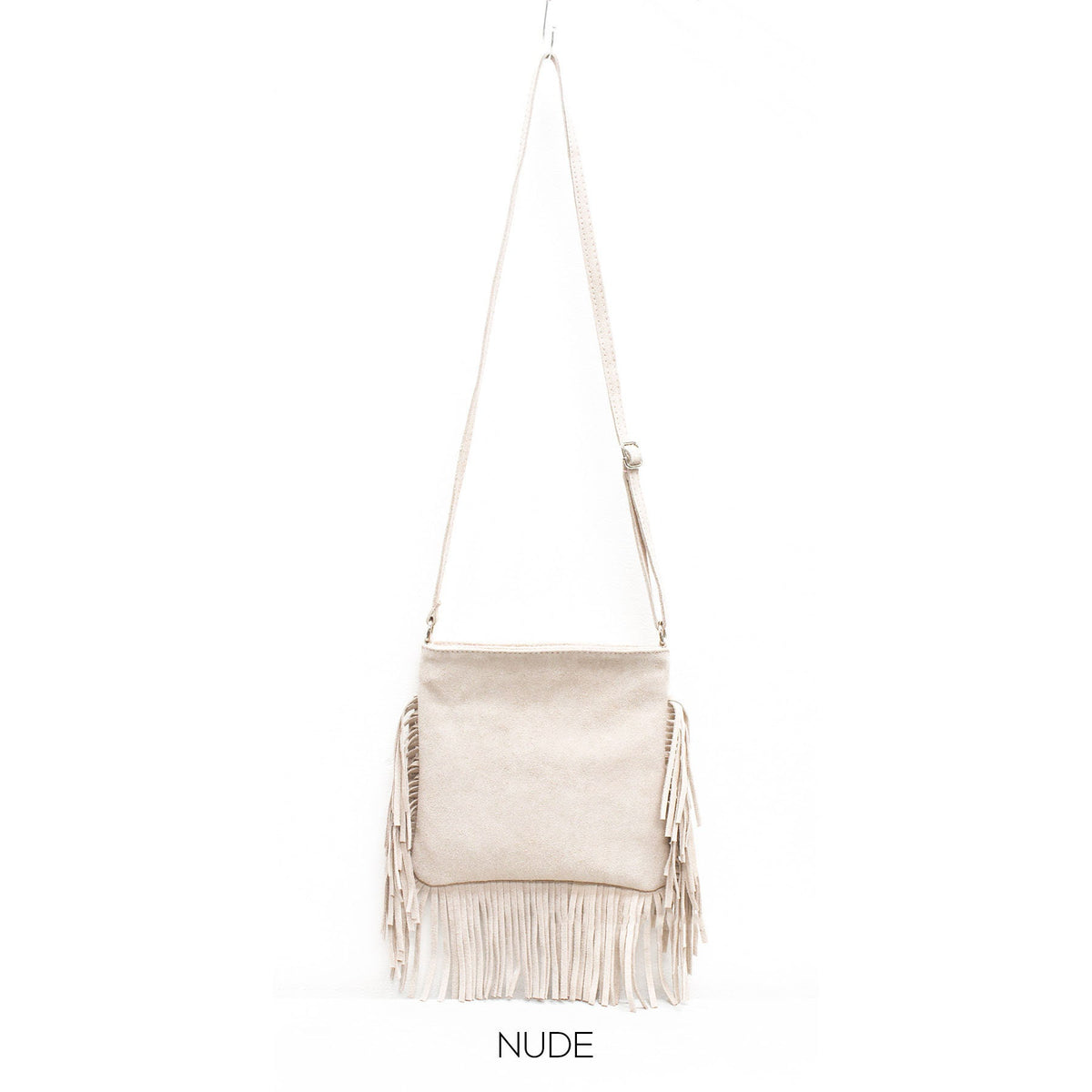 Genuine Suede Leather Italian Fringed Bag Crossbody Ladies Shoulder Bag Spring/Summer Messenger bag Parties  Evening Bag Made in Italy