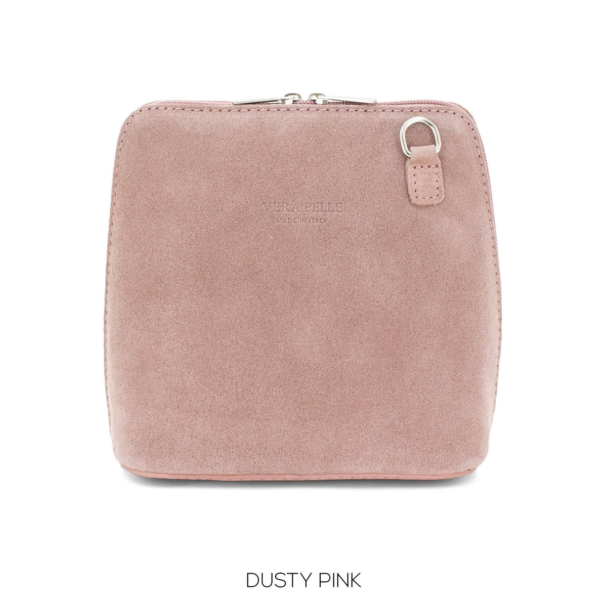 Genuine Suede Leather Crossbody Bag VERA PELLE Real Italian Suede Leather Small Crossbody Shoulder Bag Suede Bag Cute Crossbody Elegant Bag