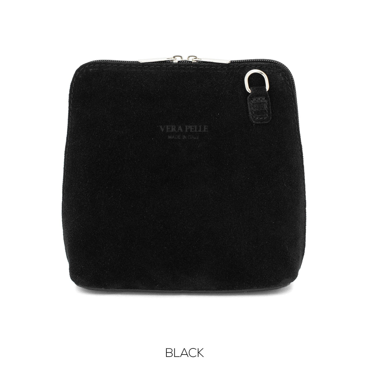 Genuine Suede Leather Crossbody Bag VERA PELLE Real Italian Suede Leather Small Crossbody Shoulder Bag Suede Bag Cute Crossbody