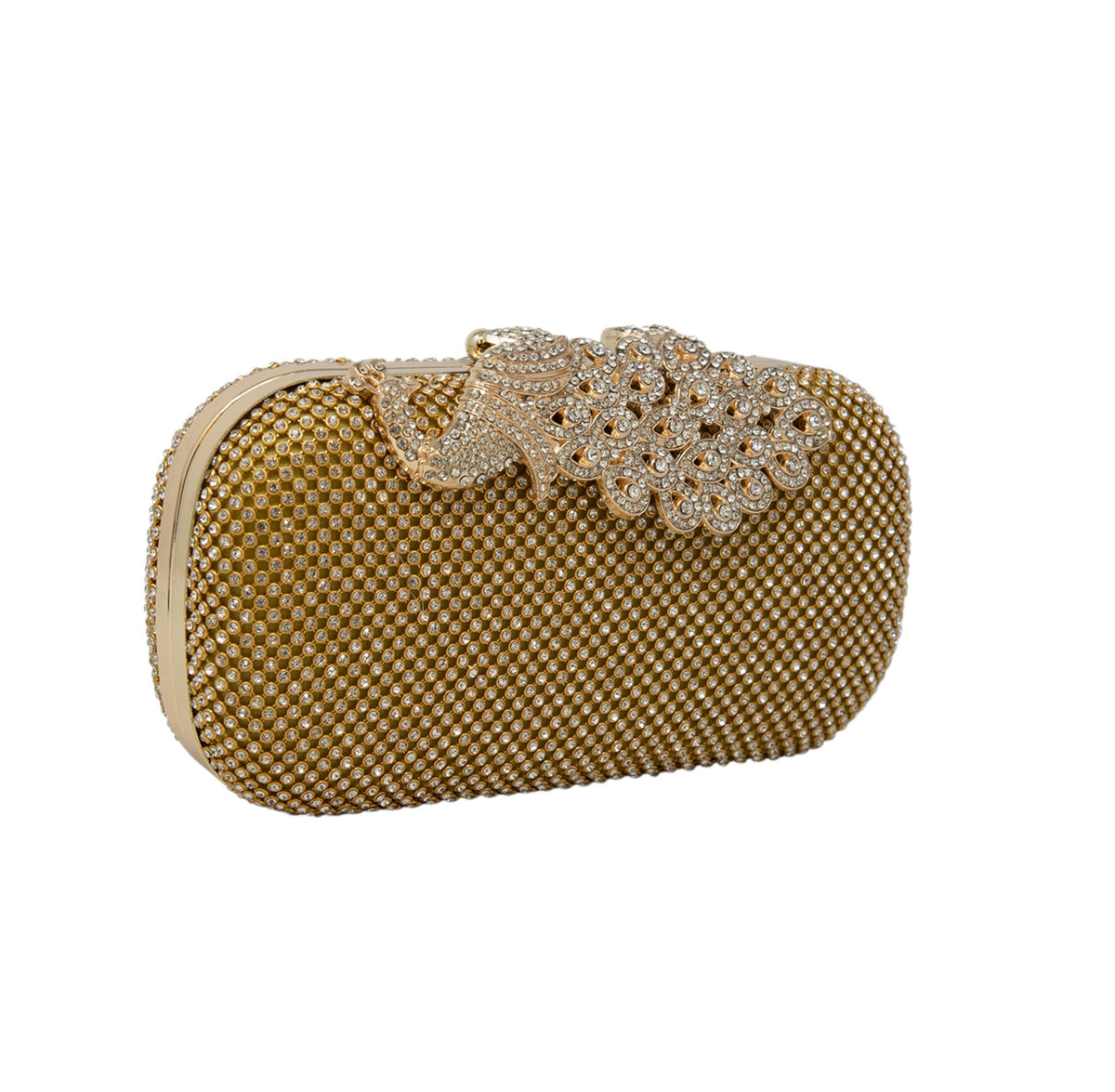 Sparkly Gold Clasp Wedding Event Clutch Bag Shoulder Bag perfect eye-catching Gold Diamante Bridesmaid Gift Wedding Party Gift For Her