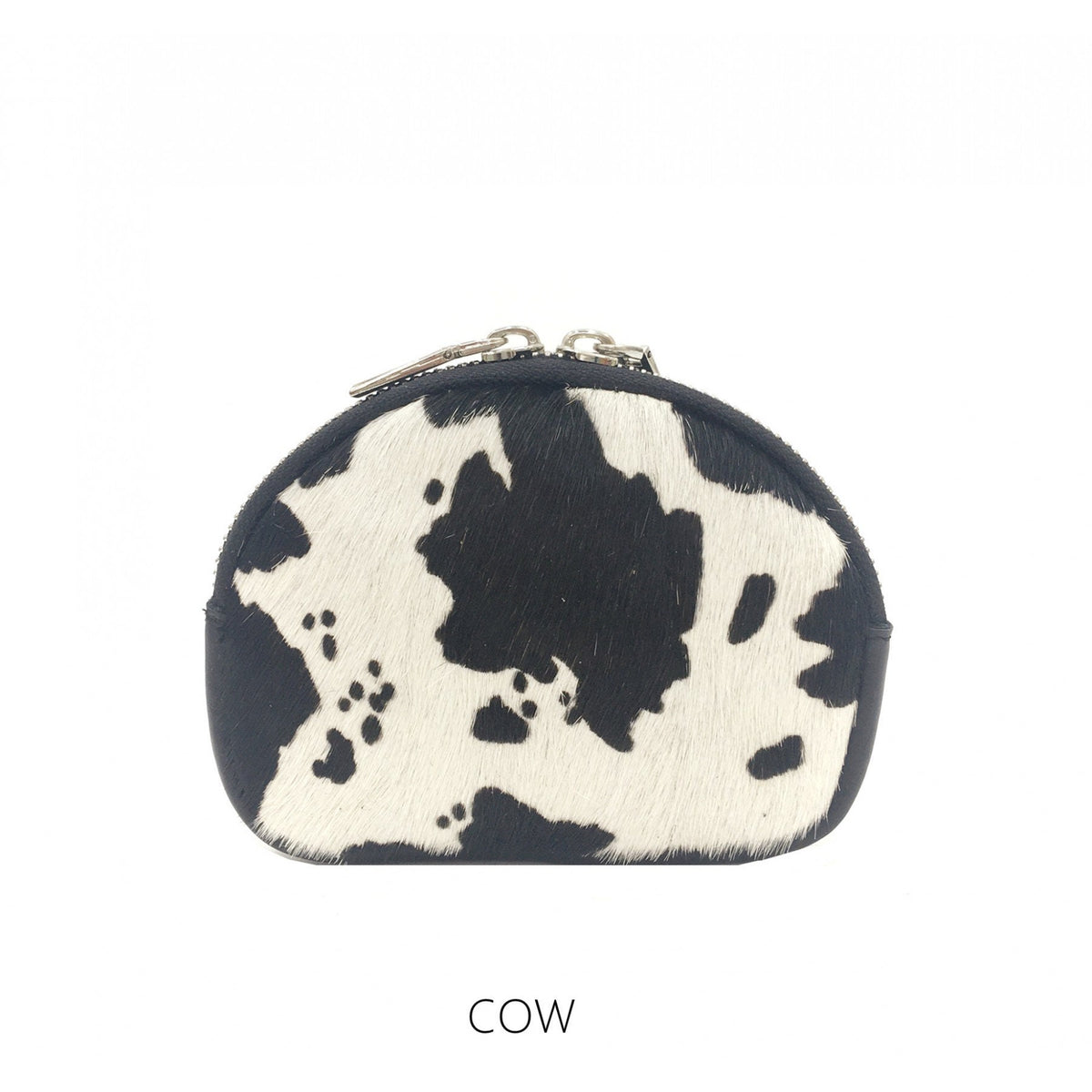 Genuine Italian Leather Cute  Coin Purse Animal Fur Print Soft Italian Leather Gift for Her Valentines Gift Comes Gift Wrapped Cutie Purse